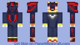 Shadow The Hedgehog Minecraft Skin