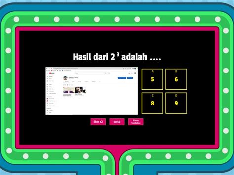 Operasi Hitung Bilangan Berpangkat Dan Bentuk Akar Gameshow Quiz