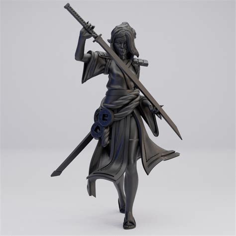 Hot Goblin 侍女ミニチュア 双剣の女武者 ホットゴブリン