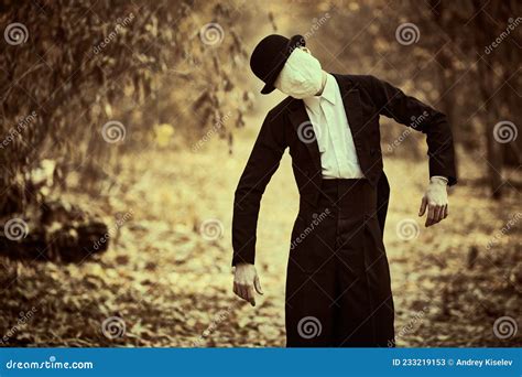 Faceless Horror In A Forest Stock Image Image Of Devilish Maniac