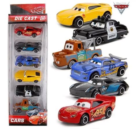 Ripley Pack Carros Cars Rayo Mcqueen Metal Juguete Ni Os