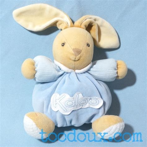 Sos Doudou Lapin Kaloo Bleu Et Blanc