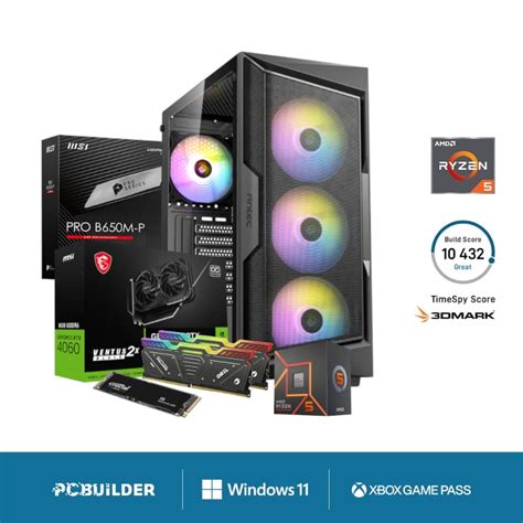 Pcbuilder Amd Ryzen Specialist Windows Gaming Pc Bundle Deals