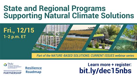 State And Regional Programs Supporting Natural Climate Solutions The