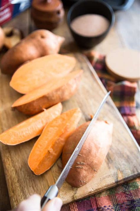 Easy Baked Sweet Potatoes • The Healthy Foodie