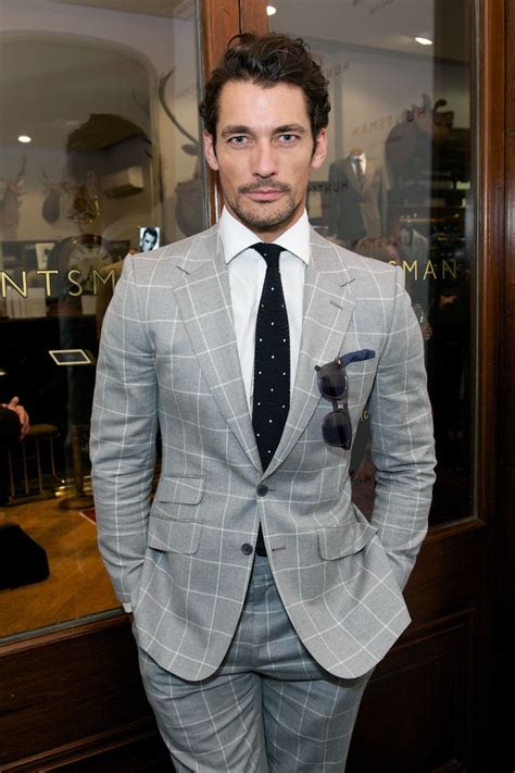 David Gandy Suit From Huntsman Savile Row