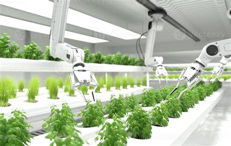 Smart robotic farmers concept, robot farmers, Agriculture technology ...