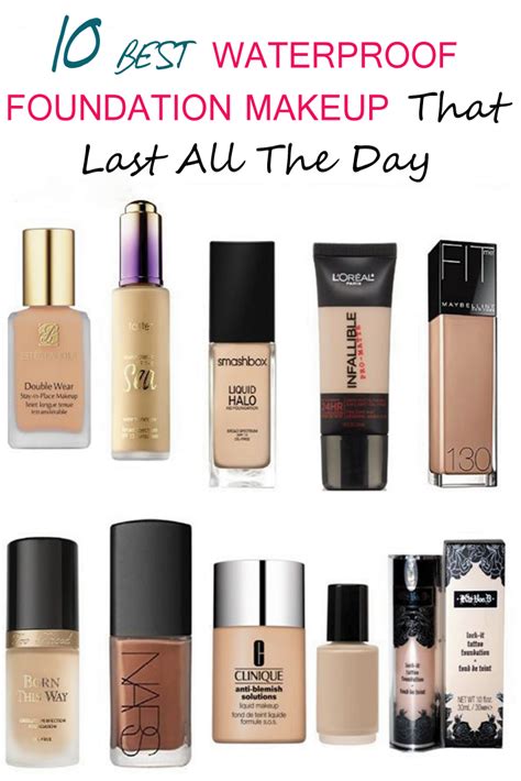 10 Best Waterproof Foundation Makeup That Last All The Day Foundation