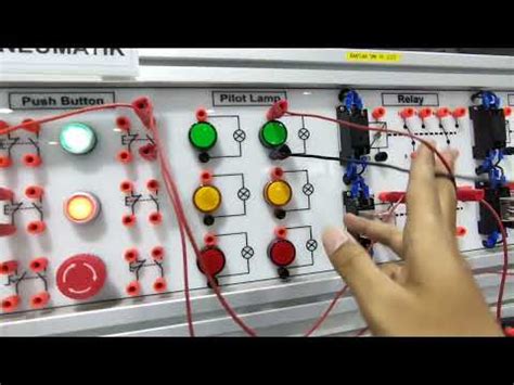 Rangkaian Elektro Pneumatik Menggunakan Timer Sederhana Youtube