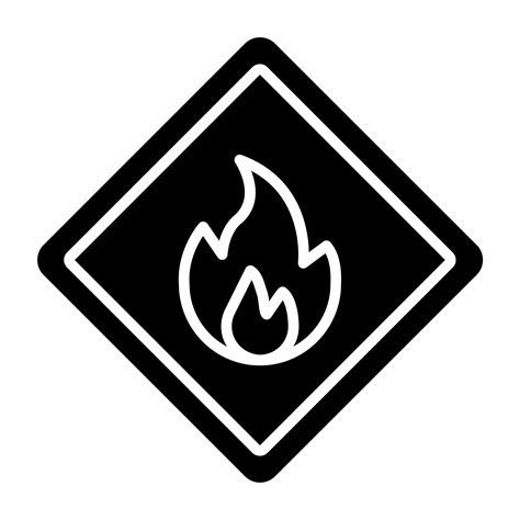 Fire Hazard Icon Style 21269037 Vector Art at Vecteezy