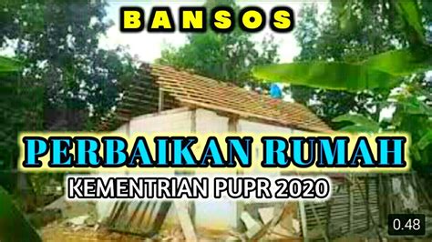 Bansos Perbaikan Rumah Kementrian Pupr Madiun Youtube