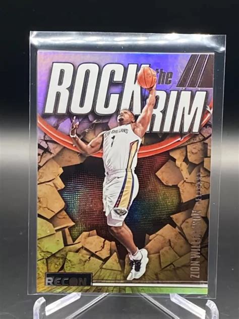 2023 24 PANINI RECON Basketball Zion Williamson ROCK THE RIM Pelicans