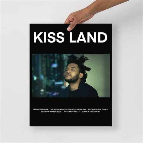 The Weeknd Kiss Land Poster Randb Art Print Wall Art Music Etsy Australia