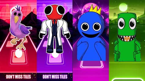 Tiles Hop In Rainbow Friends Opila Vs Red Vs Blue Vs Green Youtube