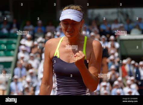 Russias Maria Sharapova Her Women Quarter Final Round At The French