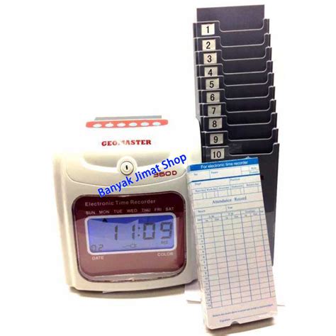 Office Punch Card Time Attendance Time Recorder Card Kad Punch