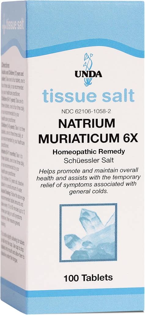 Amazon Unda Natrium Muriaticum X Salt Homeopathic Remedy