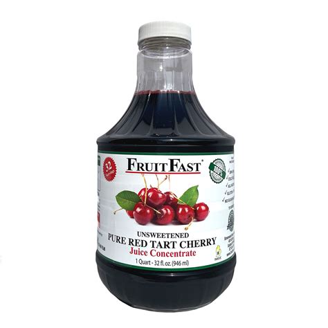 Cherry Juice Concentrate: 32-Ounce Bottle | Pure and Natural | FruitFast