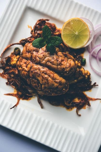 Premium Photo Brain Or Bheja Fry Of Goat Sheep Or Lamb Is A Popular