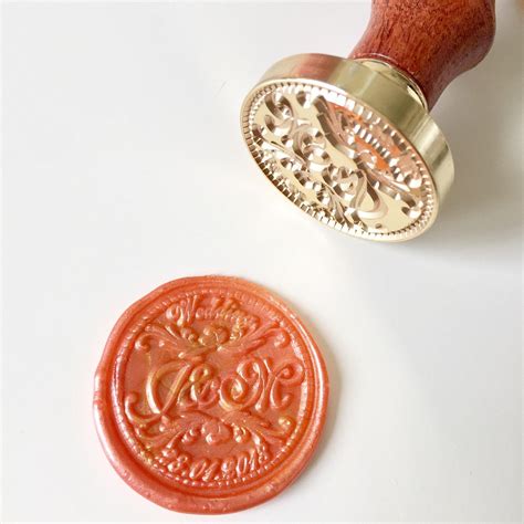 Personalized Initials Or Name Wax Seal Stamp For Wedding Set B Etsy