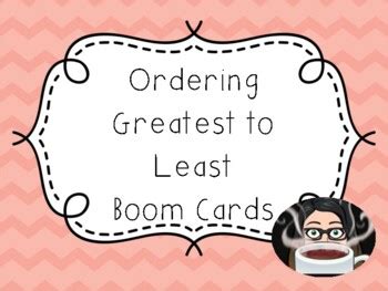 Ordering Numbers Using Tens Frames Boom Card Deck Freebie By Split