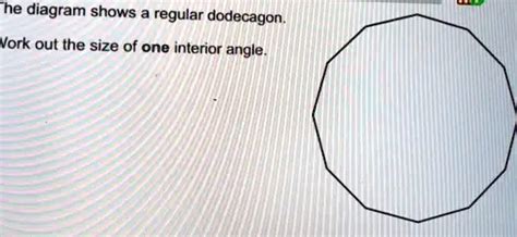 Solved The Diagram Shows A Regular Dodecagon Vork Out The Size Of One