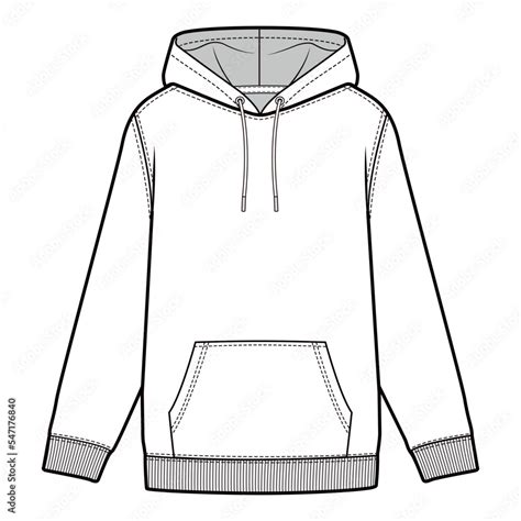 Hoodie Hooded Sweatshirt Stock Vector Adobe Stock Hooded