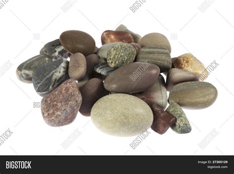 Pile Stones Isolated Image Photo Free Trial Bigstock