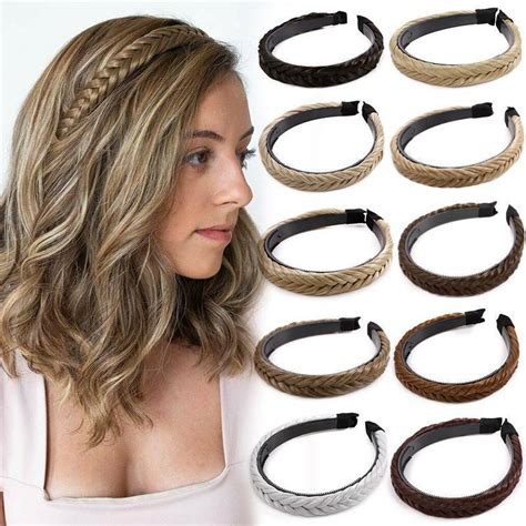 Lady Girls Braided Braiding Hair Bands Hairband Headbands For Women As