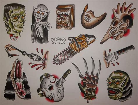 Classic Horror Movie Tattoos 😍 Movie Tattoos Horror Movie Tattoos