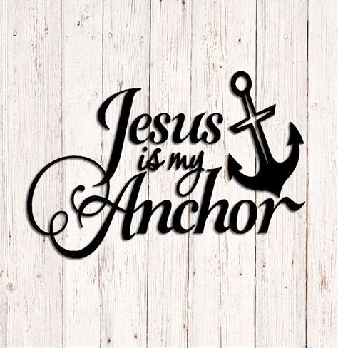 Jesus Is My Anchor Decal God Is My Anchor Sticker Christian Etsy