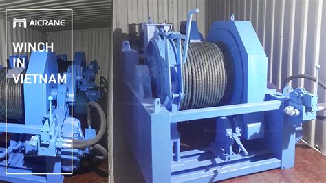 15 Ton Hydraulic Mooring Winch Shipped To Vietnam Overhead Crane