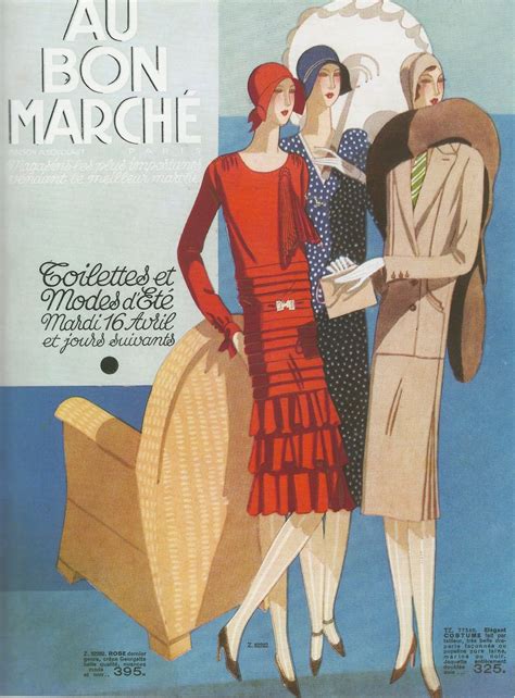 Le Bon March Art Deco Advertising Advertising Poster Retro Art Deco