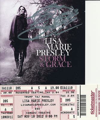 Lisa Marie Presley "Storm and Grace" Autographed CD | #462190369