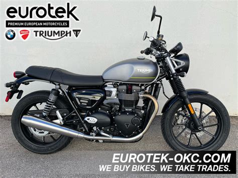 2023 Triumph Speed Twin 900 Matte Silver Ice BG9017 Woodlands Premium