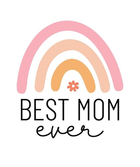 Premium Vector Best Mom Ever Happy Mothers Day Mama Quote Typography