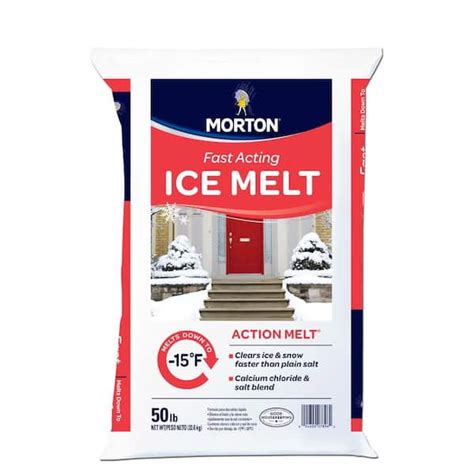 Morton Salt Lb Ice Melt Blend Bag The Home Depot