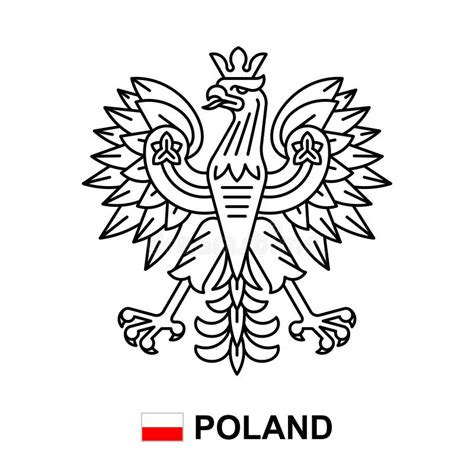 Coat Of Arms Of Poland Stock Vector Illustration Of Background