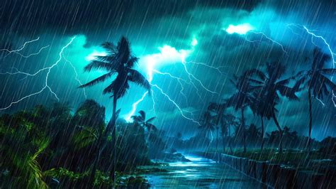 Beat Stress Fall Asleep Fast With Tropical Hurricane Heavy Rain