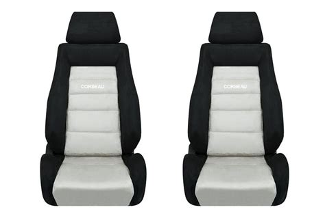 Corbeau Gts Ii Black Grey Microsuede Seat Pair S20309prnorthridge4x4