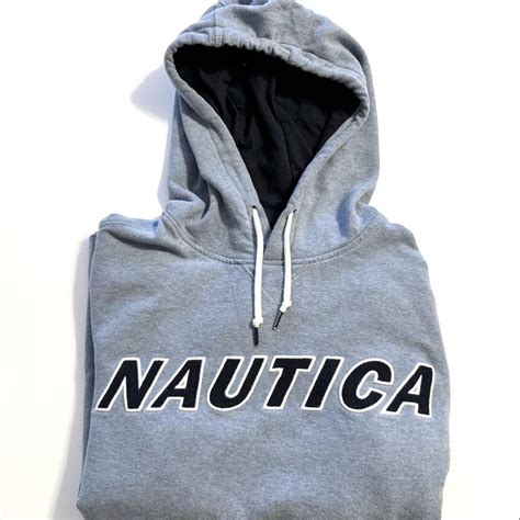 Nautica” Hoodie Size L In Excellent Condition Depop