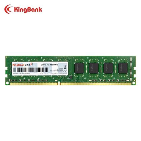 Kingbank Ram DDR3 4GB 8GB 1600MHz UDIMM High Performance Memory For