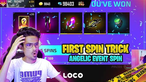 First Spin Trick 🤩 Angelic Pant Event Completed 🤩 Free Fire New Event 😱