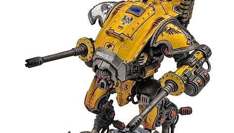 Citadels Armiger Helverin A Brave Yellow Fellow Warhammer K