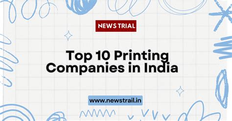 Top Printing Companies In India