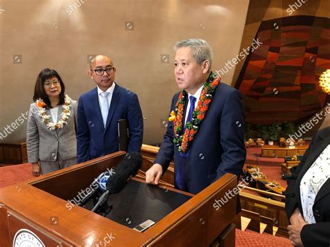 Hawaii House Speaker Scott Saiki Speaks Editorial Stock Photo Stock