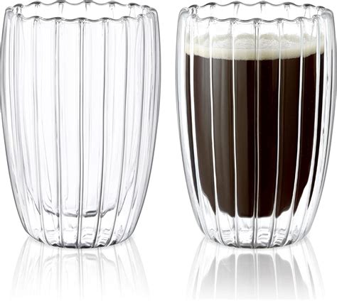 Verres à double paroi Ripple 450 ml lot de 2 verres à latte macchiato