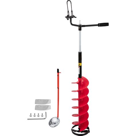 VEVOR Ice Drill Auger, 8'' Diameter Nylon Ice Auger, 41'' Length Ice ...