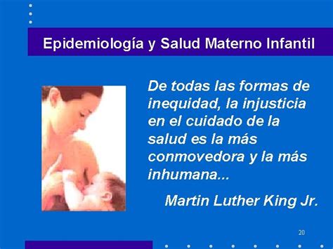 Epidemiologa Y Salud Materno Infantil Programa Materno Infantil