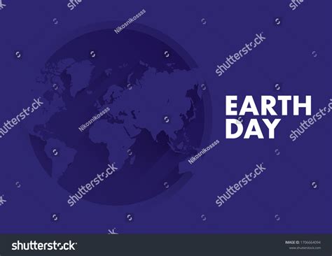 Happy Earth Day Banner Illustration Earth Stock Vector Royalty Free